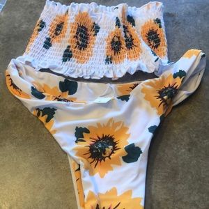 sunflower 2 piece bathing suit